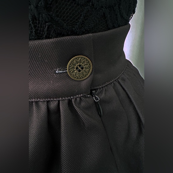 NWT WINCHESTER MYSTERY HOUSE® NOVELTY BLACK PRINT CIRCLE SKIRT - Picture 5 of 9